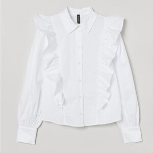Ruffles white shirt
